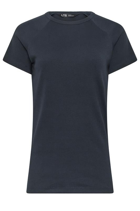  LTS Tall Navy Blue Ribbed T-Shirt