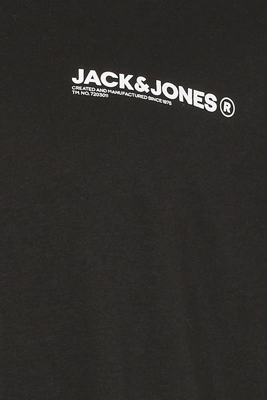 JACK & JONES Big & Tall 2 PACK Black & Grey Hawaii T-Shirts | BadRhino 7