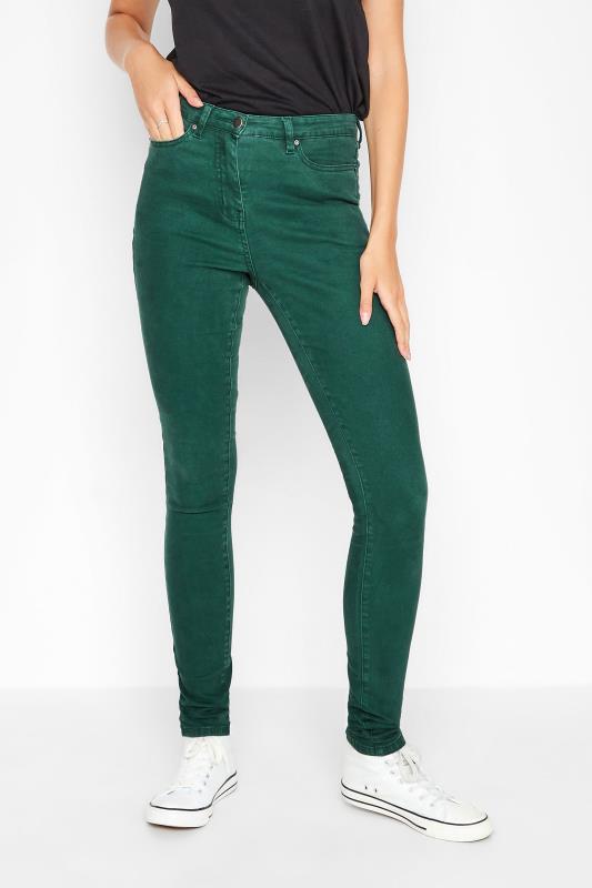 Tall  LTS Tall Dark Green AVA Stretch Skinny Jeans