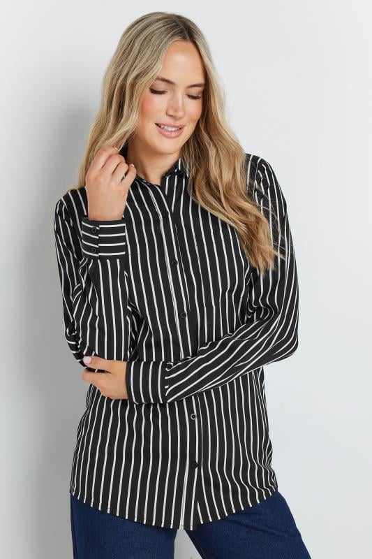 LTS Tall Black Striped Long Sleeve Shirt | Long Tall Sally 2