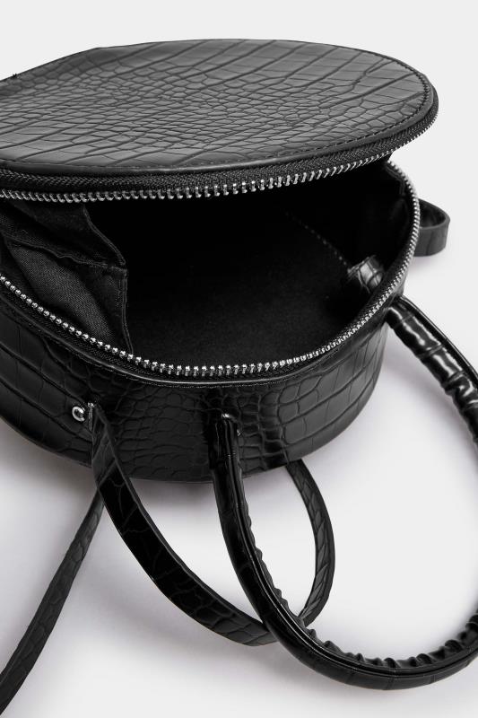 Black Circle Croc Bag | Yours Clothing 5