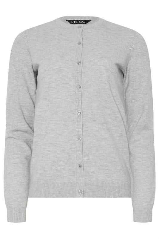 LTS PREMIUM Tall Light Grey Button Down Cardigan | Long Tall Sally 5