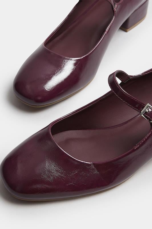 LTS Burgundy Red Mary Jane Heels In Standard Fit | Long Tall Sally 4
