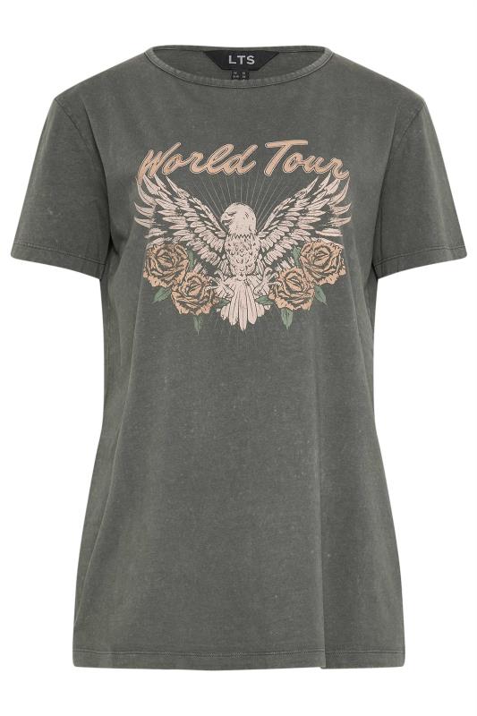 LTS Tall Womens Grey Eagle Print T-Shirt | Long Tall Sally  5