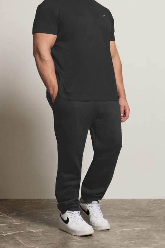 BadRhino Big & Tall Black Essential Joggers