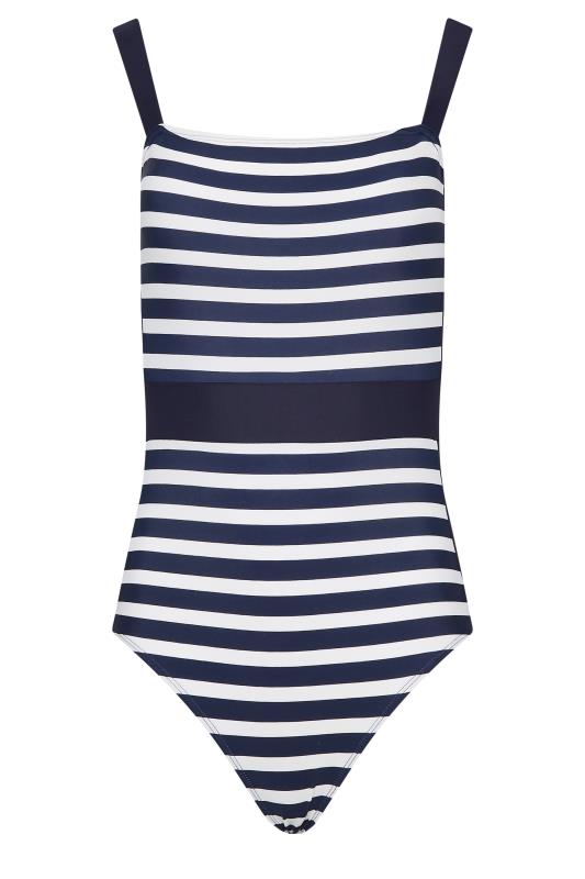 LTS Tall Navy Blue Stripe Swimsuit | Long Tall Sally 6