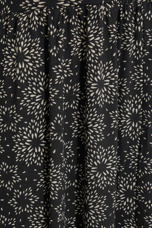 LTS Tall Black Star Burst Print Striped Maxi Dress | Long Tall Sally 5