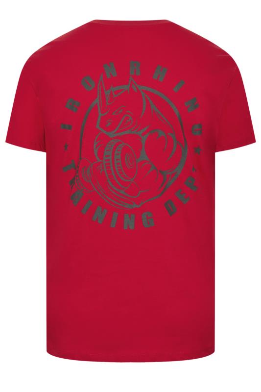 IronRhino Big & Tall Red Rhino Print 'Training Dept' T-Shirt | BadRhino 6