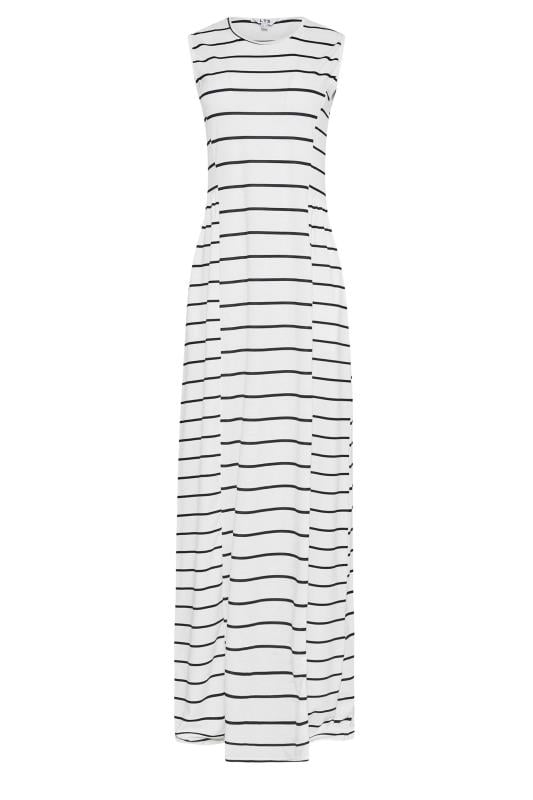 LTS Tall Women's White Striped Maxi Dress | Long Tall Sally  6