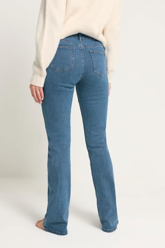 LTS Tall Womens Blue Mid Wash RAE Stretch Bootcut Jeans | Long Tall Sally  3