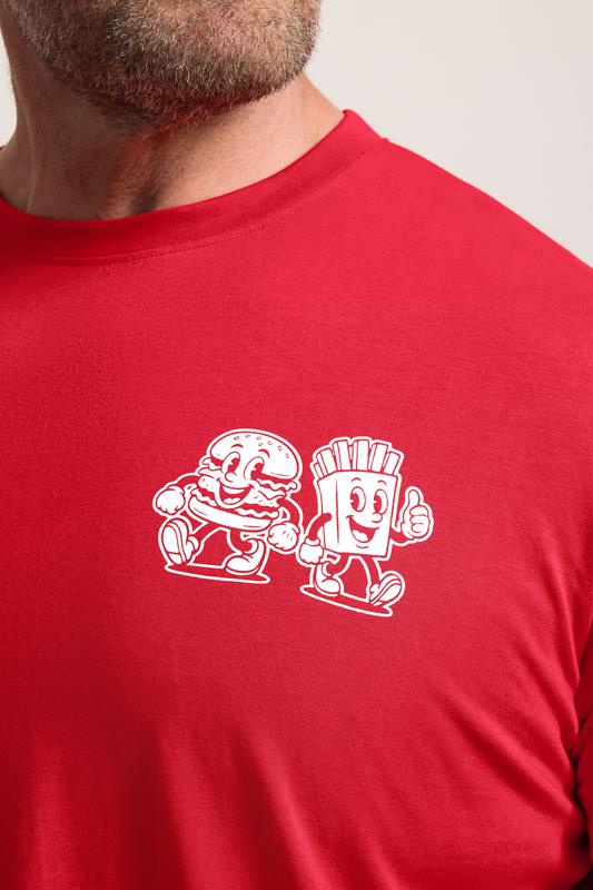 BadRhino Big & Tall Red Extra Long 'Grill & Chill' T-Shirt | BadRhino 5
