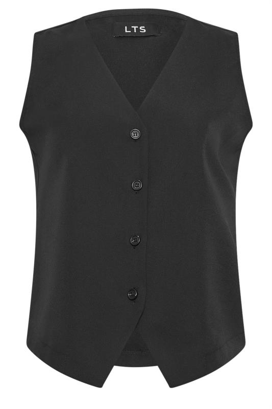 LTS Tall Womens Black Button Up Waistcoat | Long Tall Sally 5