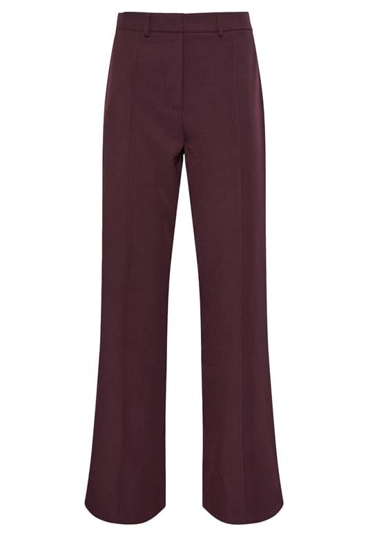 Tall  LTS Tall Dark Red Seam Front Wide Leg Trousers
