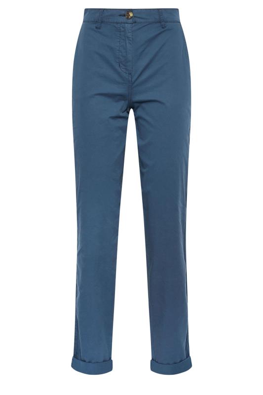 LTS Tall Women's Navy Blue Straight Leg Chino Trousers | Long Tall Sally 5