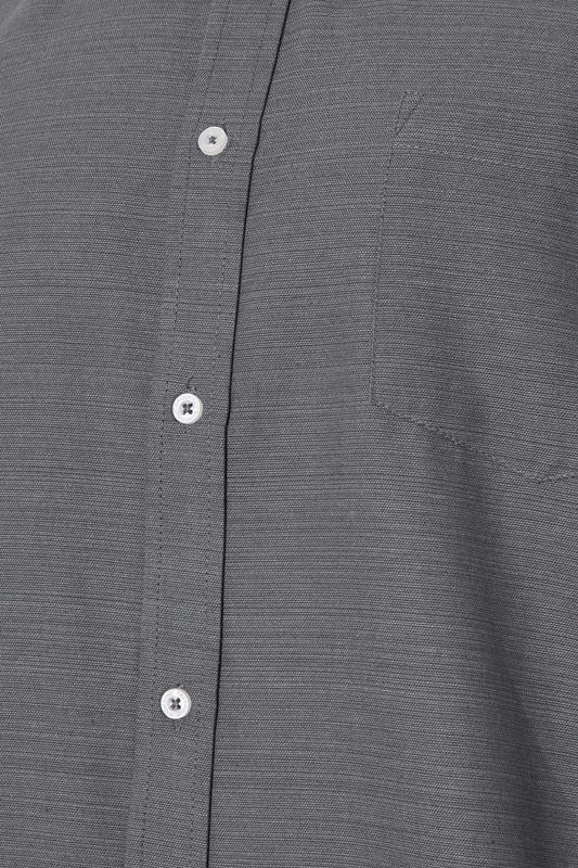 BadRhino Big & Tall Grey Long Sleeve Slub Shirt | BadRhino 7