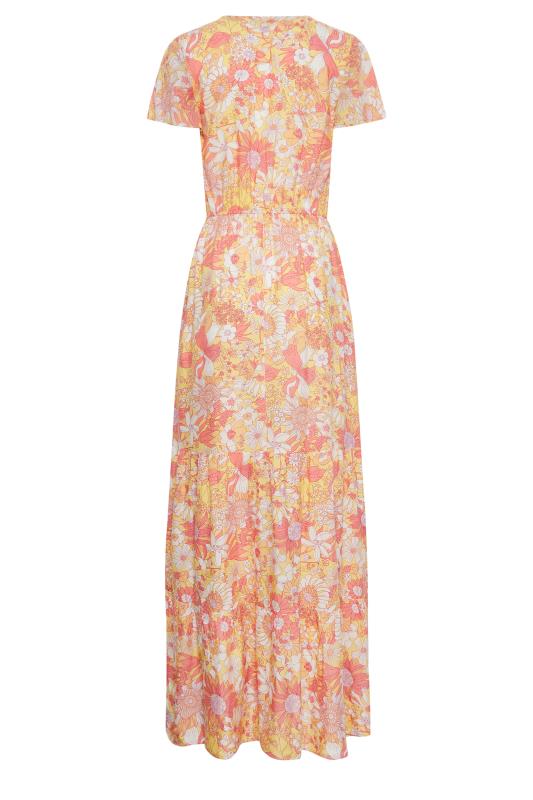 LTS Tall Womens Yellow Floral Print Maxi Dress | Long Tall Sally  7