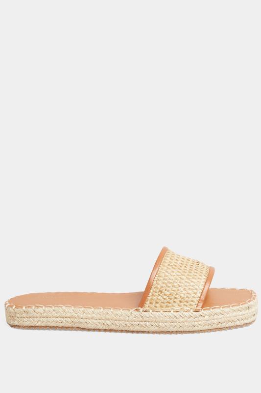 Plus Size Brown Espadrille Mules In Wide E Fit | Yours Clothing 3