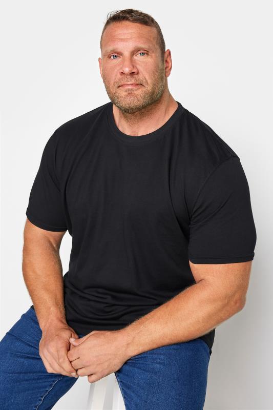 KAM Big & Tall Black Core T-Shirt
