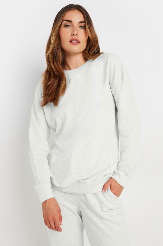 LTS Tall Womens Light Grey Sweatshirt & Jogger Set | Long Tall Sally 2