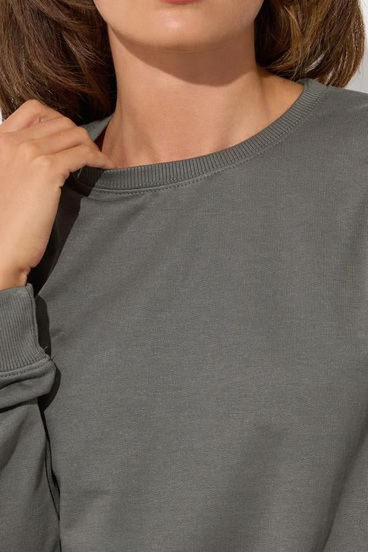 LTS Tall Charcoal Grey Crew Neck Sweatshirt | Long Tall Sally 5