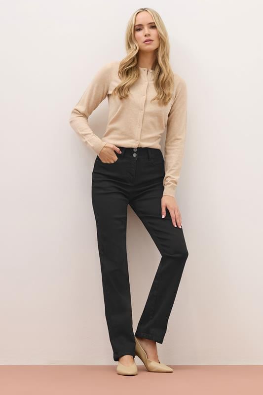 LTS PREMIUM Tall Women's Black Lift & Shape Slim Leg Jeans | Long Tall Sally 1