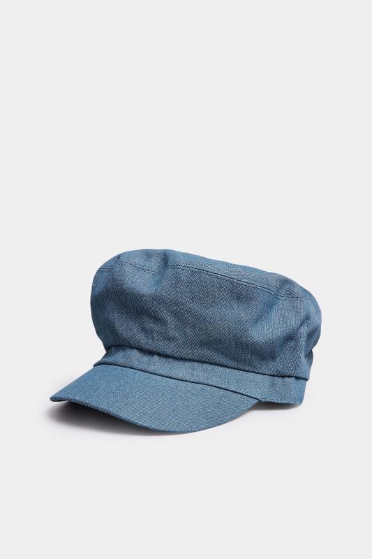 Indigo Blue Denim Baker Boy Hat | Yours Clothing 2