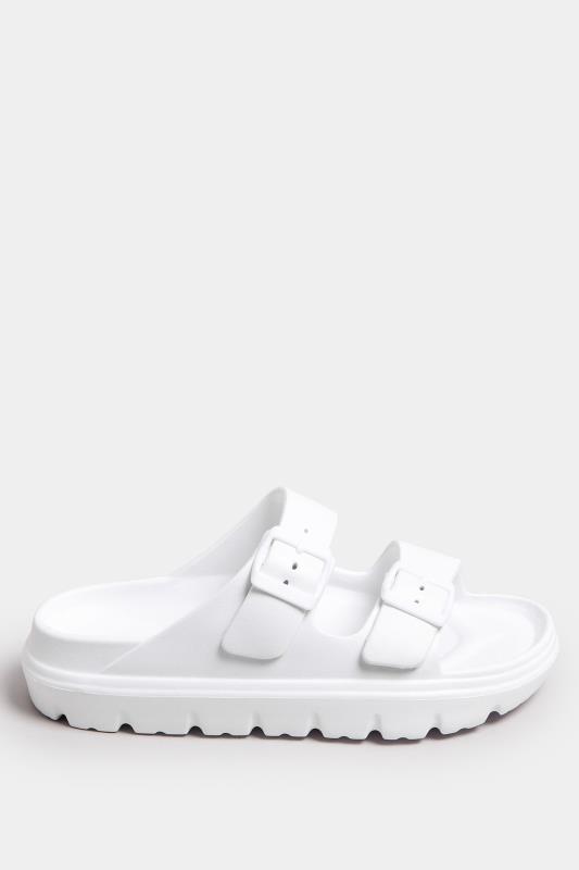 White Platform EVA Sandals In Wide E Fit | Yours Clothing 3