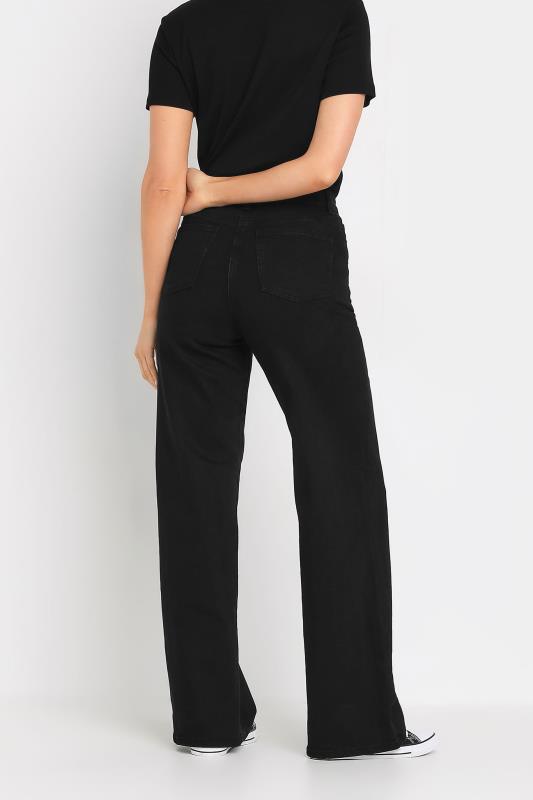 LTS Tall Black BEA Wide Leg Jeans | Long Tall Sally 3