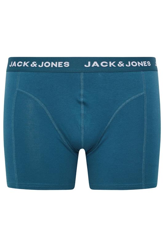 JACK & JONES Big & Tall 5 PACK Green/Blue/Black/Navy/Purple Boxers | BadRhino 9