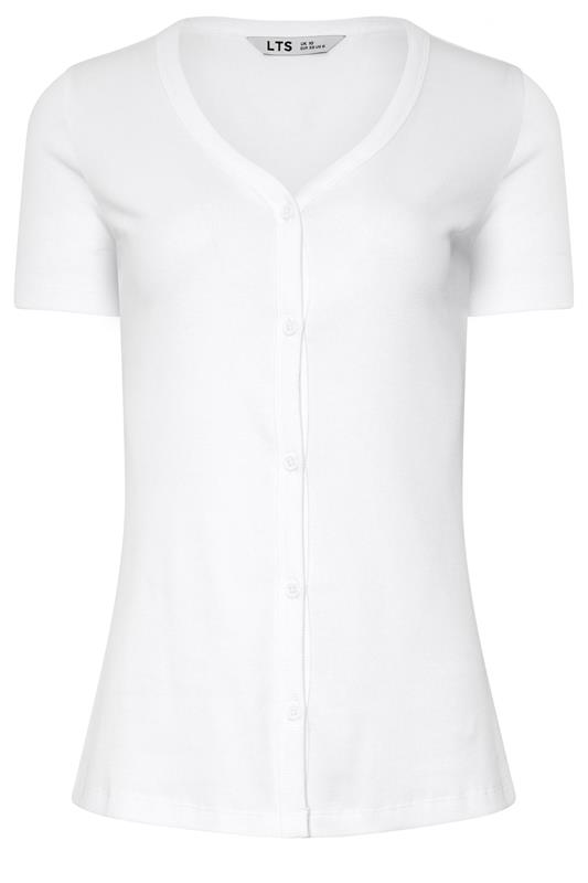 LTS Tall Women's White Button T-Shirt | Long Tall Sally 5