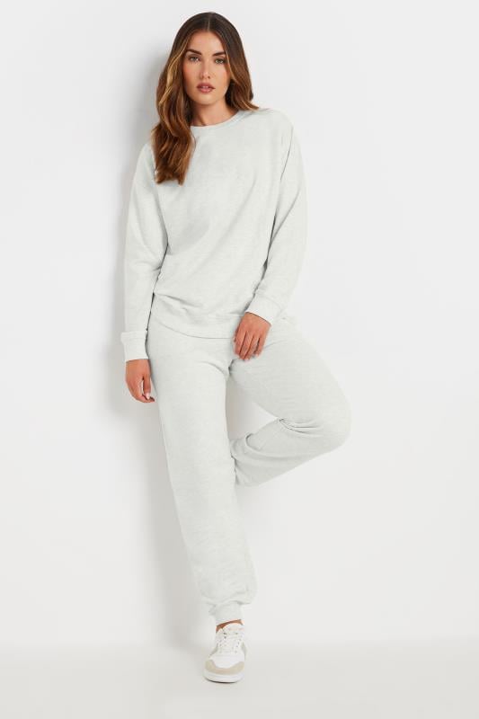 Tall  LTS Tall Light Grey Sweatshirt & Jogger Set