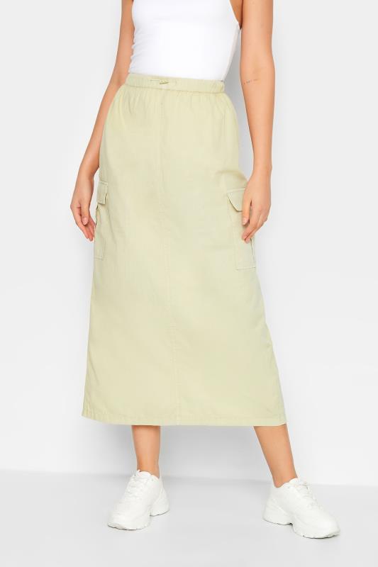LTS Tall Women's Stone Brown Parachute Maxi Skirt | Long Tall Sally 1
