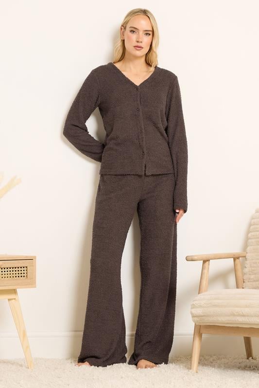 LTS Tall Women's Chocolate Brown Chenille Cardigan | Long Tall Sally 3