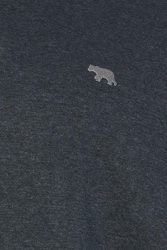 D555 Big & Tall Navy Blue Embroidered Long Sleeve Polo Shirt | BadRhino 3