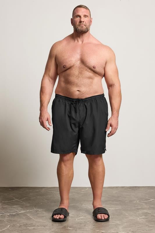 BadRhino Big & Tall Black Swim Shorts | BadRhino  2