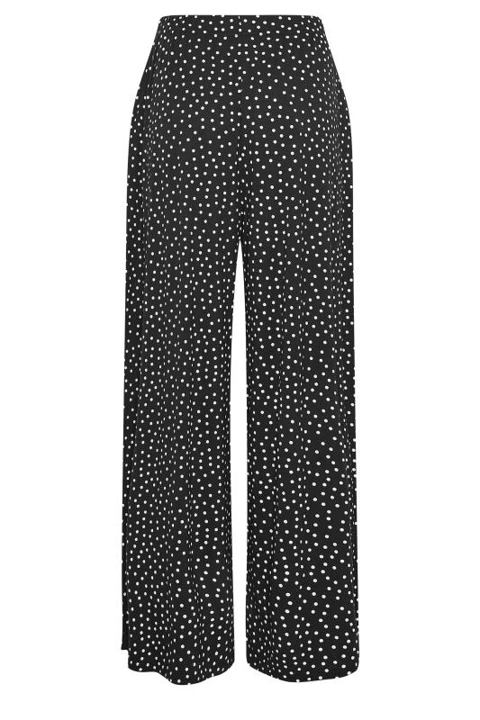 LTS Tall Black & White Spot Print Extra Wide Leg Culottes | Long Tall Sally  6