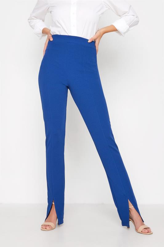 LTS Tall Women's Cobalt Blue Tapered Trousers | Long Tall Sally 1