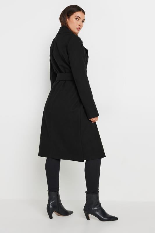 LTS Tall Black Formal Wrap Coat Long Tall Sally