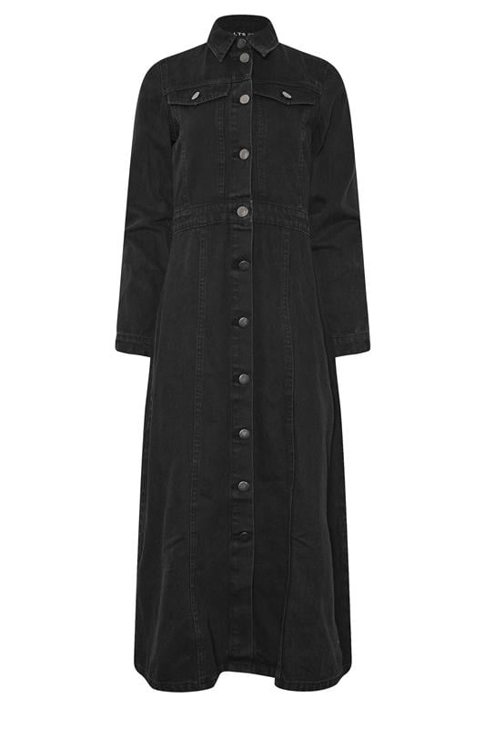 LTS Tall Blue Denim Long Sleeve Midi Dress | Long Tall Sally 5