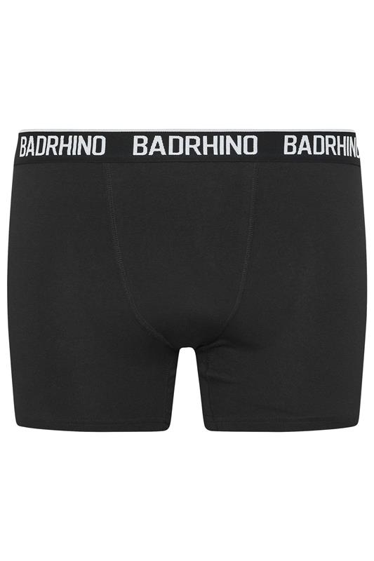 BadRhino Big & Tall 5 PACK Black Waistband Boxers | BadRhino 7