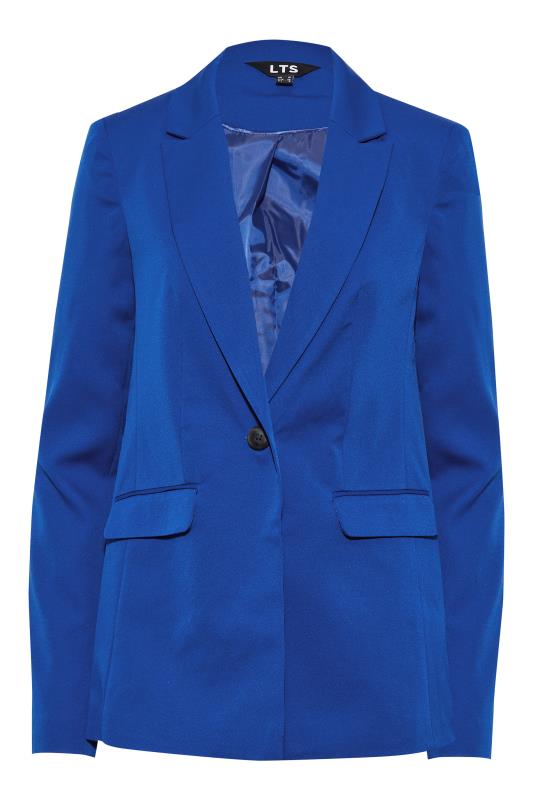 LTS Tall Women's Cobalt Blue Scuba Crepe Blazer | Long Tall Sally 6