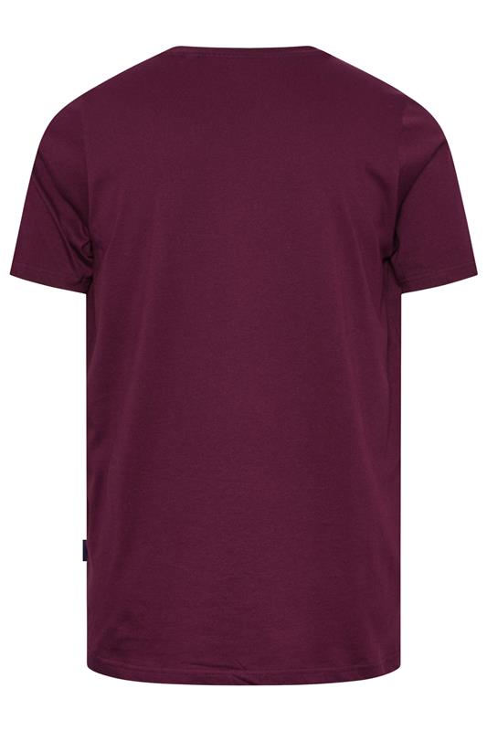 BadRhino Big & Tall Burgundy Red Skull & Snake Graphic T-Shirt | BadRhino 7