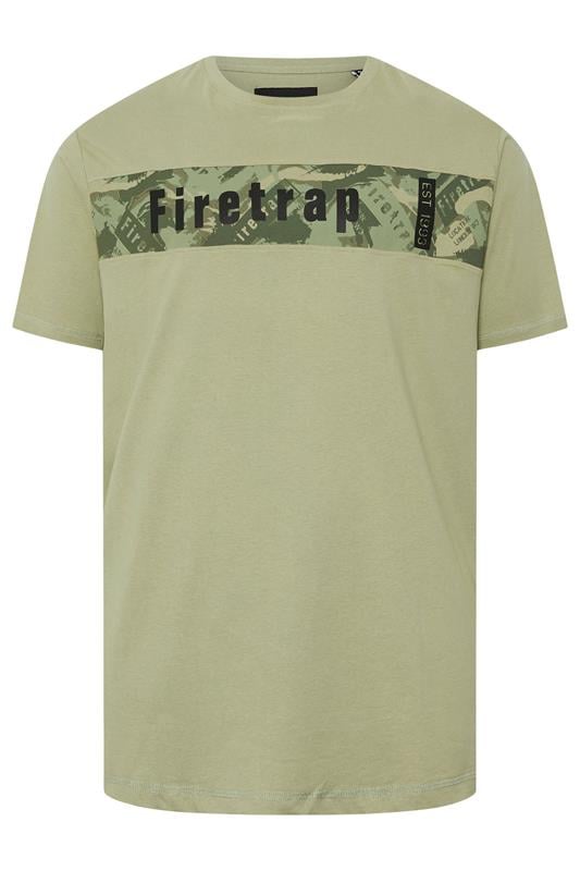 FIRETRAP Big & Tall Green Logo Print T-Shirt