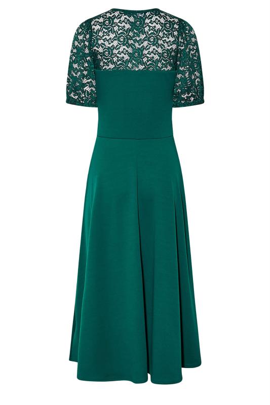 Tall Women's LTS Forest Green Lace Midi Dress | Long Tall Sally 7