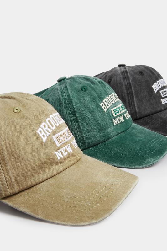 Beige Brown 'Brookyln New York' Slogan Cap | Yours Clothing  4