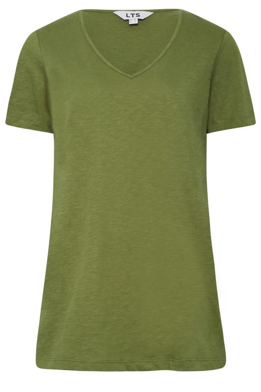LTS Tall Womens Olive Green Short Sleeve T-Shirt | Long Tall Sally  6