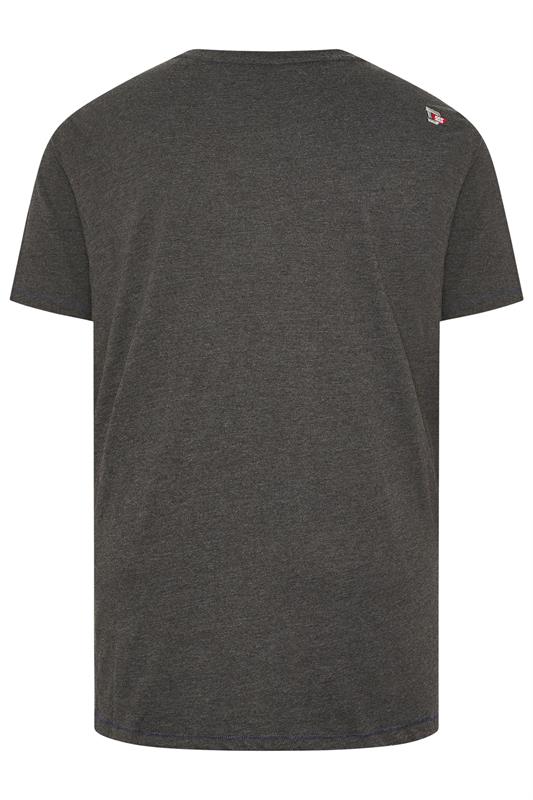 D555  Big & Tall Charcoal Grey 'Los Angeles' T-Shirt | BadRhino 2
