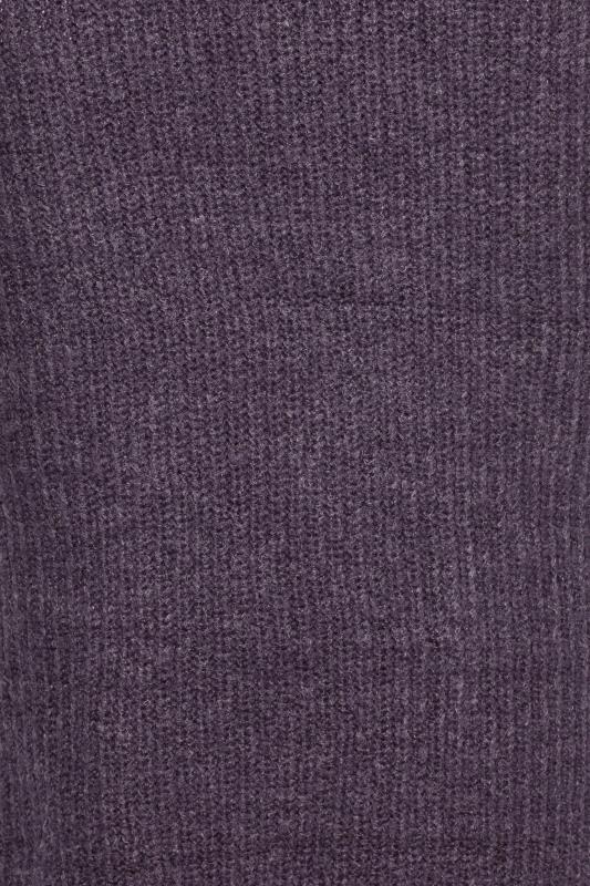 LTS Tall Dark Purple Midi Knitted Skirt | Long Tall Sally 4