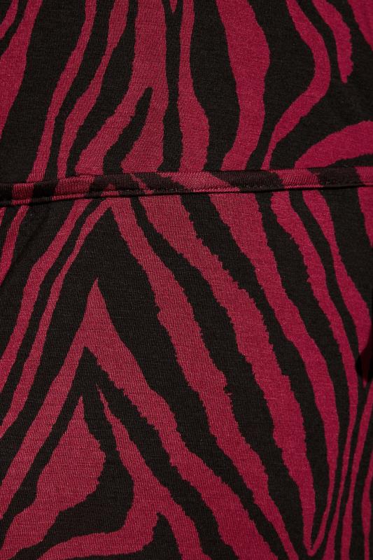 LTS Tall Women's Red & Black Zebra Print Wrap Dress | Long Tall Sally 6