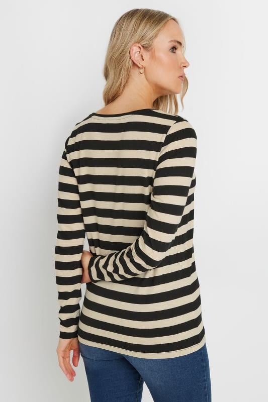 LTS Tall Black and White Long Sleeve T-Shirt Top | Long Tall Sally  3